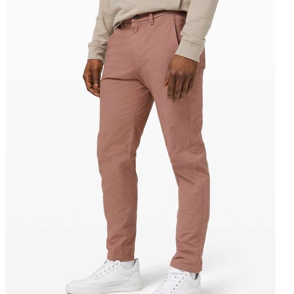 Lululemon Commission Pant Slim Earth Dye Earth Color Clay Men's Size 28 x 30 EUC - Picture 1 of 12